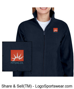 UltraClub Ladies Iceberg Fleece Full-Zip Jacket (Embroidered) Design Zoom